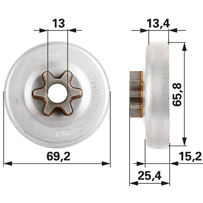 Reťazové kolo - 3/8" 6Z